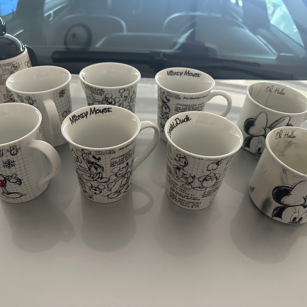 mickey mouse cup set